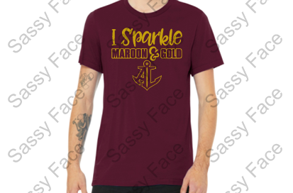 Maroon and gold hot sale shirt